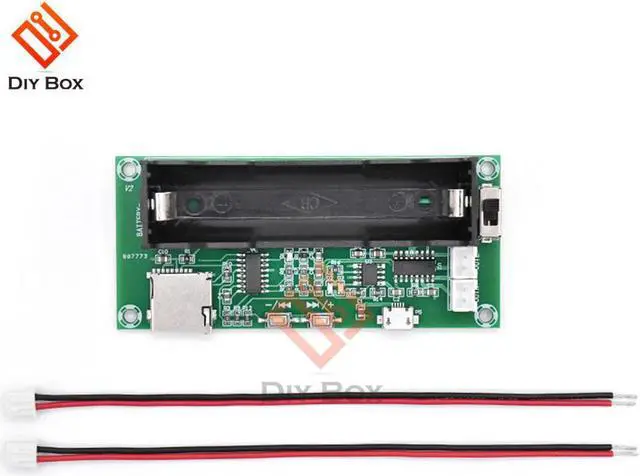 Alt view image 2 of 7 - Mini PAM8403 Amplifier Board 5W+5W 2.0 Channel Stereo Audio AMP with 18650 Holder Support TF Card XH-A152 For Speaker