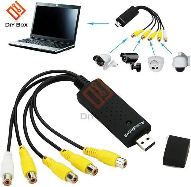 Alt view image 5 of 7 - 4 Channel USB Video Capture Card DVR For CCTV Camera Monitor DVD 4CH Usb Dvr Cards Board To VHS Video Recording PAL /NTSC