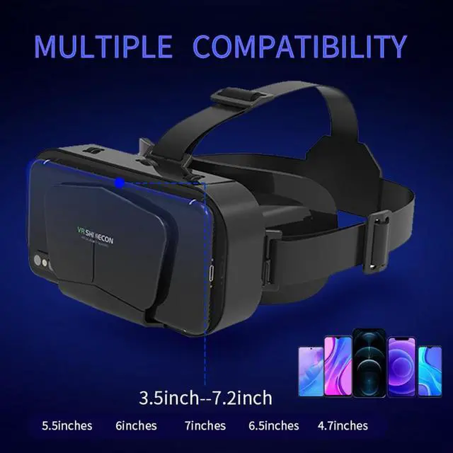 Alt view image 6 of 7 - Lunettes de réalité virtuelle 3D VR, pour Smartphone Android/WIN/IOS, 4.7-7.0 pouces, pour jeux vidéo et films sur téléphone
