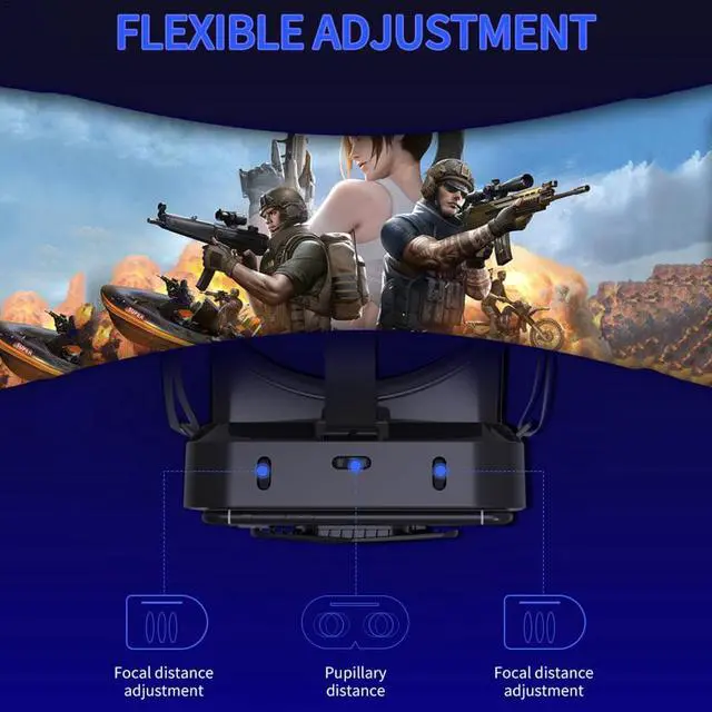 Alt view image 7 of 7 - Lunettes de réalité virtuelle 3D VR, pour Smartphone Android/WIN/IOS, 4.7-7.0 pouces, pour jeux vidéo et films sur téléphone