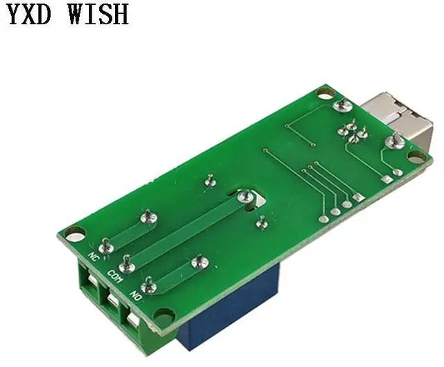 Alt view image 6 of 6 - Module relais USB 5 V 1 canal, contrôle Programmable par ordinateur pour maison intelligente, carte relais 5 V 1 voie