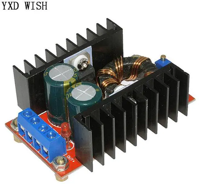 Alt view image 6 of 6 - Convertisseur Boost 150W DC-DC, alimentation électrique 10-32V à 12-35V 10a, panneau de Charge de tension pour ordinateur portable, régulateur de tension réglable