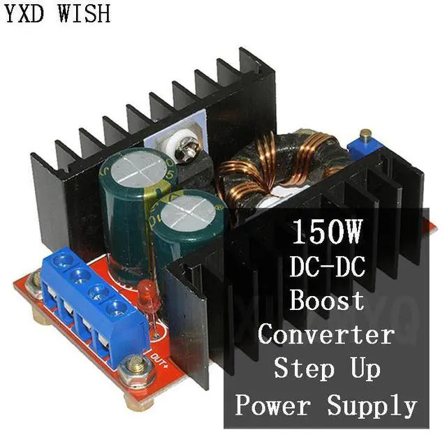 Alt view image 4 of 6 - Convertisseur Boost 150W DC-DC, alimentation électrique 10-32V à 12-35V 10a, panneau de Charge de tension pour ordinateur portable, régulateur de tension réglable
