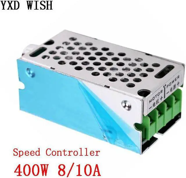 Alt view image 7 of 7 - Contrôleur de vitesse de moteur PWM réglable 400W, Module de régulateur de tension, interrupteur de commande, 12V/24V/36V/60V, 8a
