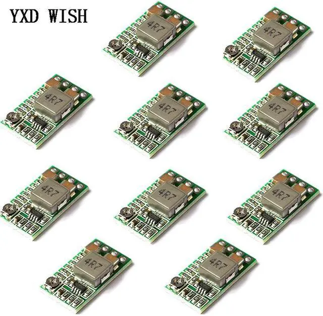 Alt view image 5 of 7 - Mini Module d'alimentation 12-24V à 5V 3A, 5 pièces, convertisseur de tension réglable, 97.5% 1.8V 2.5V 3.3V 5V 9V 12V