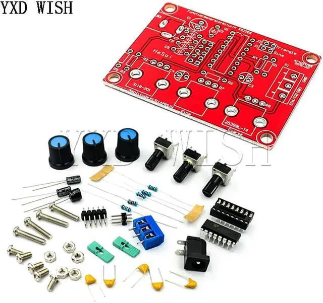 Alt view image 7 of 7 - Générateur de Signal XR2206 1Hz -1MHz, Kit d'installation autonome, sinus/Triangle/carré, sortie de Signal, Amplitude de fréquence réglable