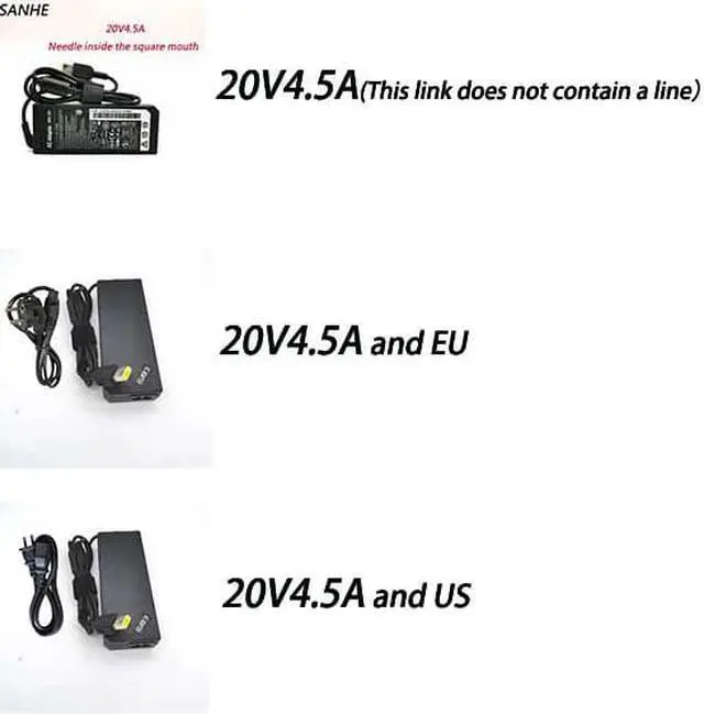 Alt view image 3 of 4 - Chargeur de batterie 20V, 4,5a, 90W, adaptateur ca, alimentation pour Lenovo ThinkPad