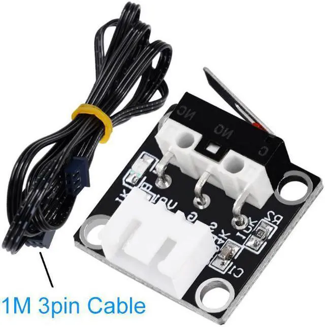 Alt view image 3 of 3 - 4sets XYZ Axis Micro Limit Switch Mechanical Switch End Stop 3Pin 1M cables For Creality CR10 CR10S Ender3  3D Printer Parts