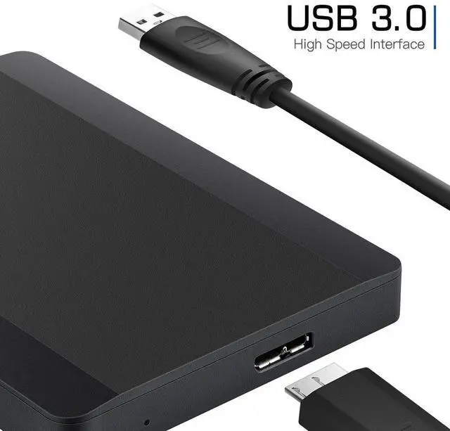 Alt view image 4 of 7 - PASKOO 1TB  HDD 2.5 Inch Portable External Hard Drive USB 3.0 Storage Compatible for PC Mac Desktop MacBook PS4 Xbox one TV 1TB