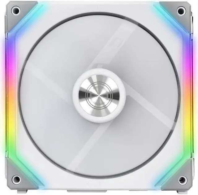 Alt view image 4 of 7 - Lian Li UNI Fan SL120 3 Pack White-with Controller and Extension (ARGB 120mm LED PWM Daisy-Chain) UF-SL120-3W PC Cooling Computer ARGB Case Fans Heatsink Cooler