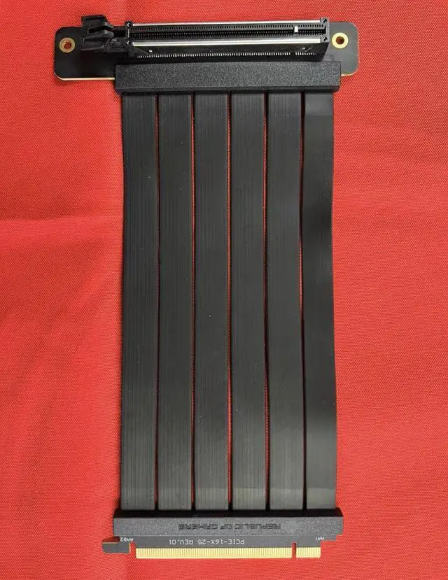 Alt view image 3 of 3 - Asus RS201 ROG Strix Riser Cable with 240 mm,support for PCI-E 4.0X16,Ultra-Thin Design,EMI Anti-Electromagnetic Interference (OEM packaging)