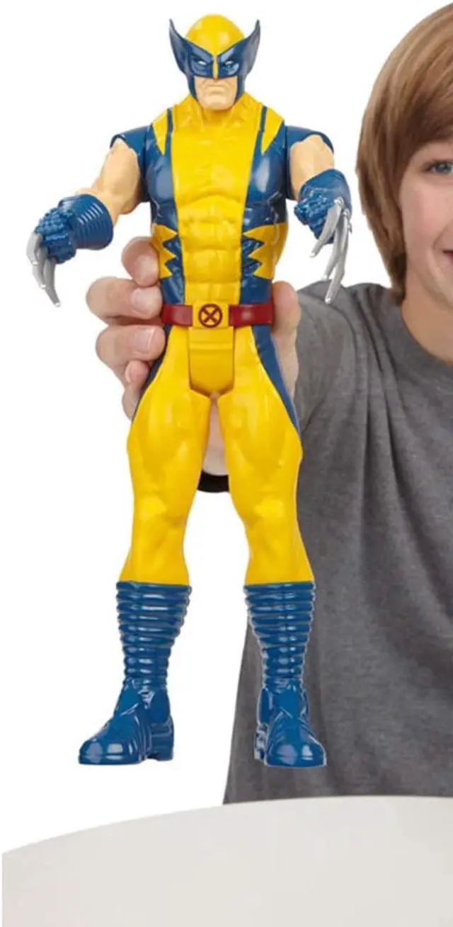 Alt view image 5 of 7 - Titan Hero Series Yellow Wolverine 12-inch Tall Action Figure from Xmens