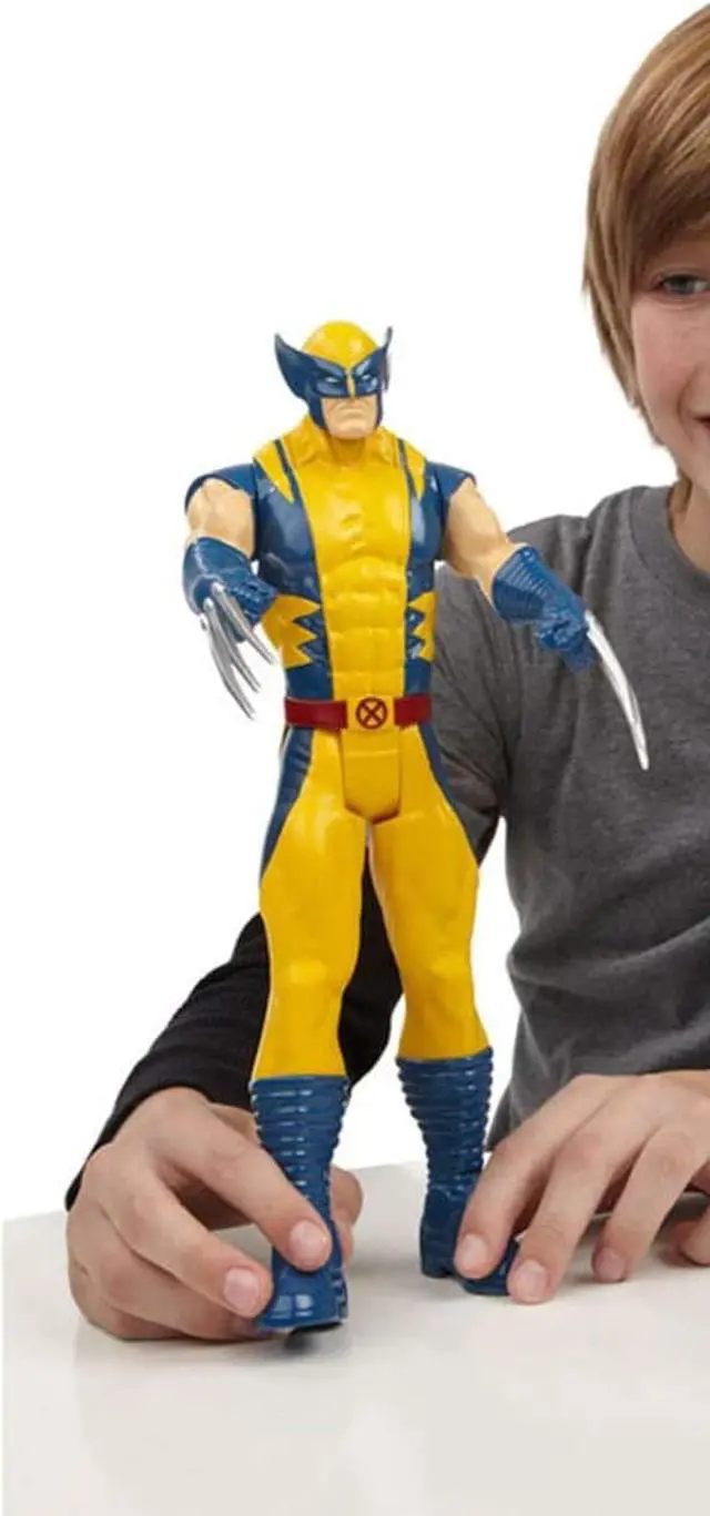Alt view image 6 of 7 - Titan Hero Series Yellow Wolverine 12-inch Tall Action Figure from Xmens