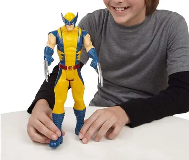 Alt view image 4 of 7 - Titan Hero Series Yellow Wolverine 12-inch Tall Action Figure from Xmens