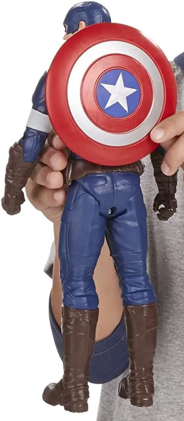 Alt view image 6 of 7 - Titan Hero Tech Captain America 12 inch Voice Action Figure