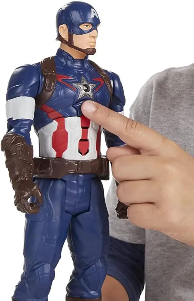 Alt view image 4 of 7 - Titan Hero Tech Captain America 12 inch Voice Action Figure