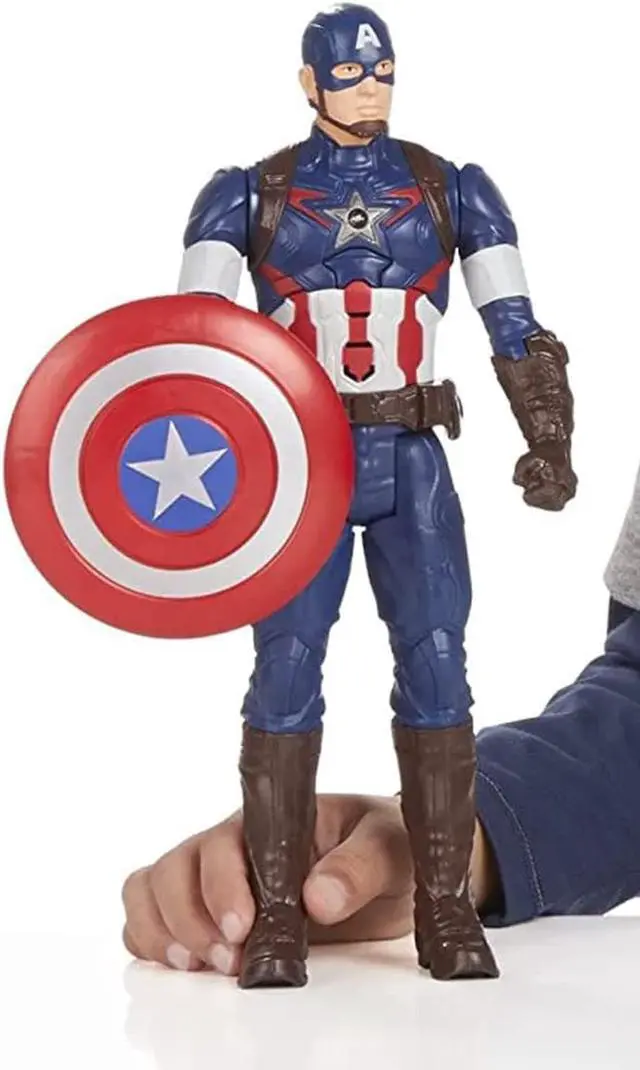 Alt view image 2 of 7 - Titan Hero Tech Captain America 12 inch Voice Action Figure