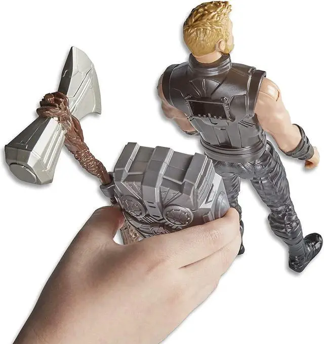 Alt view image 4 of 7 - Titan Hero Series Electronic Thor Action Figure with FX Gear from Infinity War