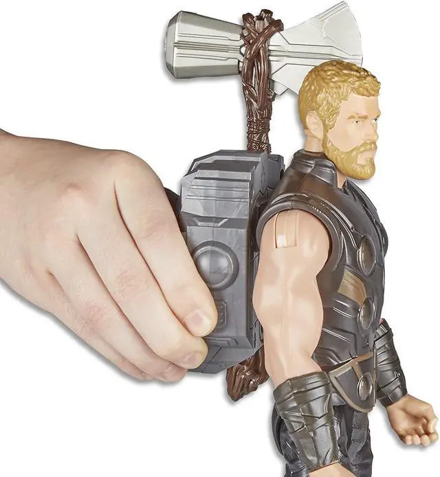 Alt view image 6 of 7 - Titan Hero Series Electronic Thor Action Figure with FX Gear from Infinity War