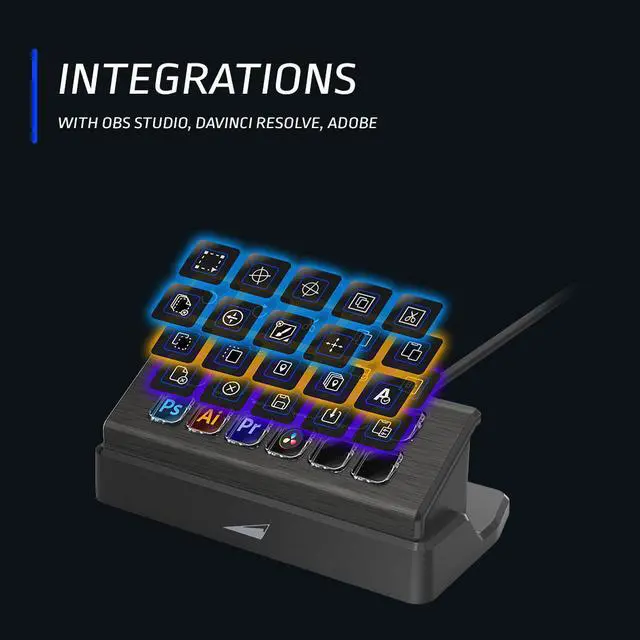 Alt view image 8 of 13 - MOUNTAIN DISPLAYPAD - The Streaming and Content Creation Controller with 12 Customizable Tactile Display Keys
