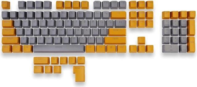 MOUNTAIN Mineral PBT Keycap set - US-ANSI + ISO addon - PBT Double-Shot -  OEM Profile - 113 Keys (Wulfenite A)