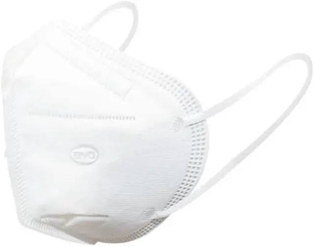 Alt view image 2 of 5 - BYD CARE KN95 Respirator, 50 Pieces, Breathable & Comfortable Foldable Safety Mask with Ear Loop for Tight Fit, GB2626