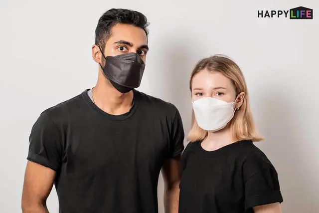 Alt view image 3 of 5 - Good Day - Happy Life Premium Black KF94 Face Mask - Adult 10 Count - Individually Packaged