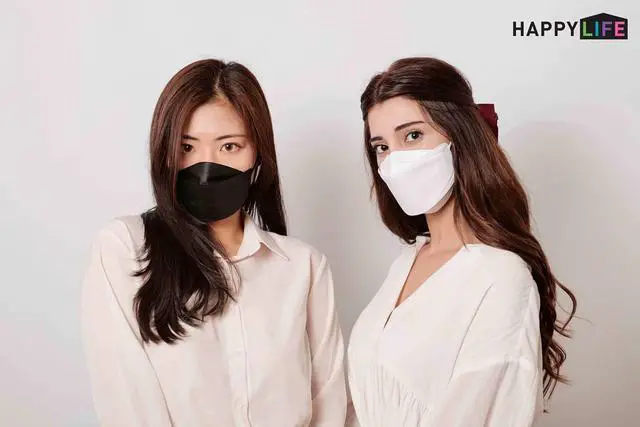 Alt view image 4 of 5 - Good Day - Happy Life Premium Black KF94 Face Mask - Adult 10 Count - Individually Packaged