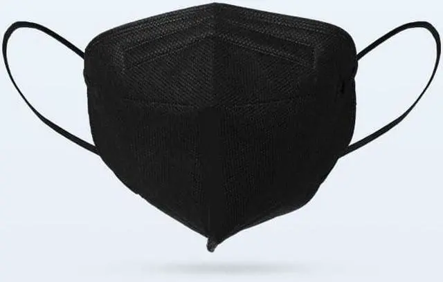 Alt view image 2 of 4 - KingFa Flat Fold KN95 Masks - Black 10pack - New GB2626:2019 Standard