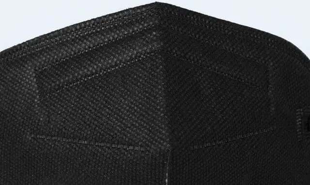 Alt view image 4 of 4 - KingFa Flat Fold KN95 Masks - Black 10pack - New GB2626:2019 Standard