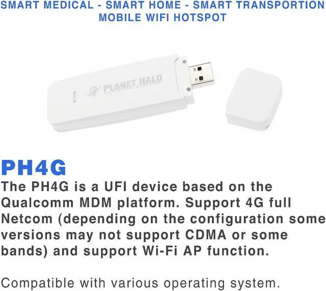 Alt view image 3 of 5 - 4G Dongle WIFI Hotspot Qualcomm MDM AT&T and T-Mobile Compatible