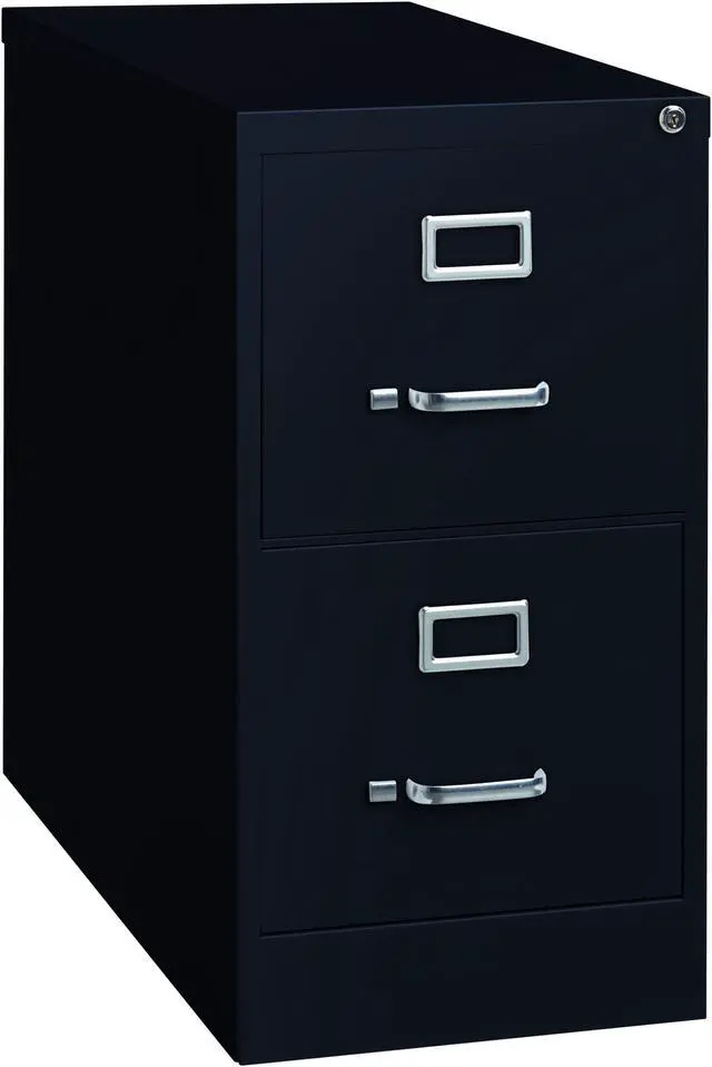 Main image of Hirsh 26.5-in Deep 2 Drawer, Letter Width, Vertical File Cabinet, Black