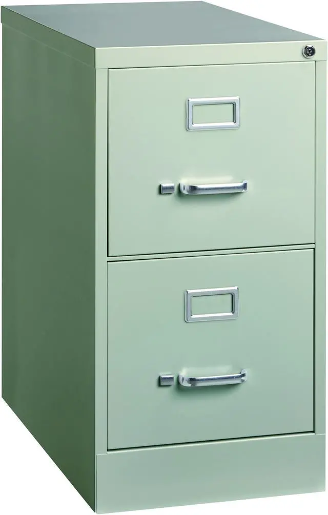 Main image of Hirsh 25-in Deep 2 Drawer, Letter Width, Vertical File Cabinet, Light Gray
