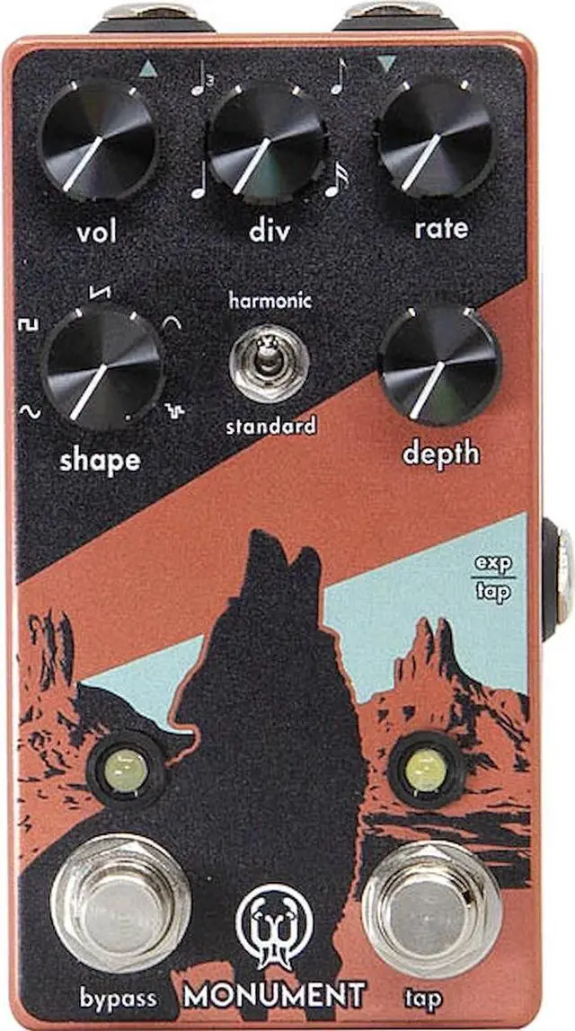 Alt view image 7 of 8 - Walrus Audio Monument Harmonic Tap Tremolo V2 Effects Pedal