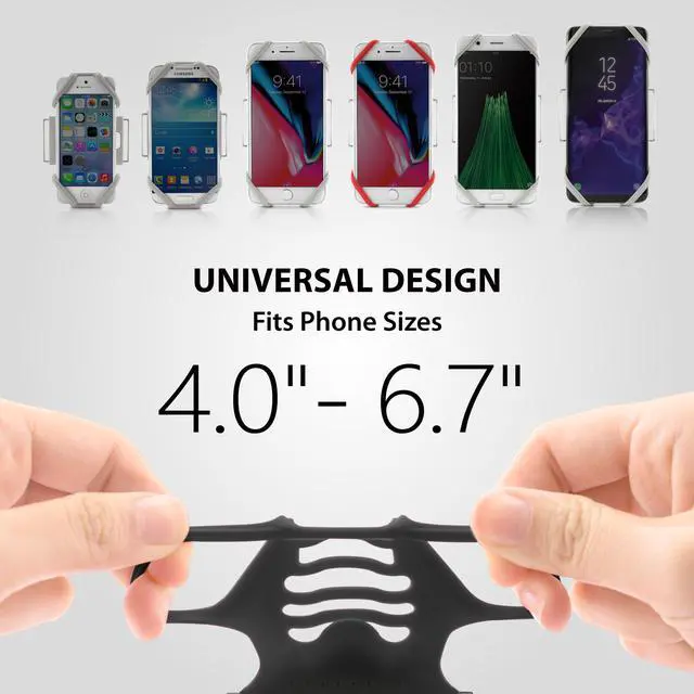 Alt view image 2 of 7 - Bone Run Tie, Running Armband Phone Holder for Apple iPhone 13 12 11 Pro Max Mini XS XR X 8 Samsung Galaxy S21 S20 Note 20 10 Smartphone for Mobile Size 4-6.7" ( Gray/ Arm Size 7.9-9.8") Gray