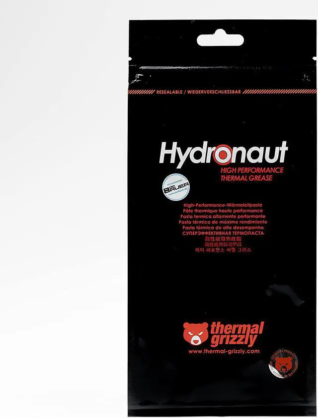 Alt view image 4 of 4 - Thermal Grizzly Hydronaut Thermal Grease Paste 3.9 Grams Model TG-H-015-R -High Performance Thermal Paste for air Cooling Systems, Water Cooling, for All heatsinks CPU and GPU