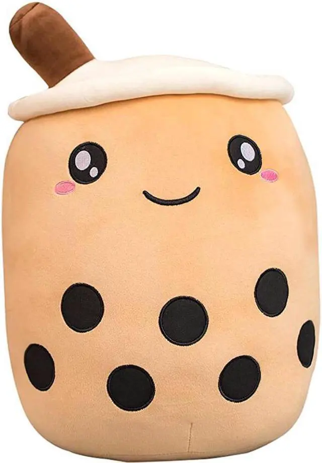 Main image of Bubble Tea Plush Pillow Boba Plush Pillow Stuffed Animal Stuffed Bubble Milk Tea Cup Doll Plush Toy for Kids , Adults , Boba Lover Gifts
