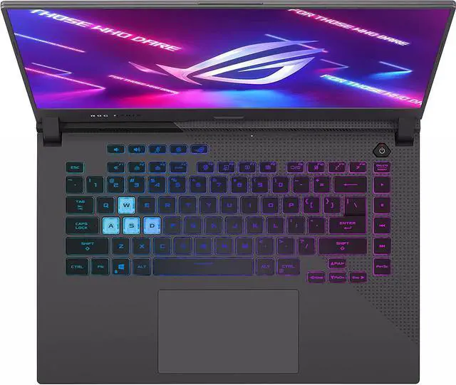 Alt view image 3 of 7 - New ASUS ROG Strix G15 Gaming 15.6" IPS Full HD NVIDIA GeForce RTX 3050 Ti AMD Ryzen 7 4800H 16GB DDR4 RAM 512GB PCIe SSD RGB Keyboard Windows 11 Pro Gray