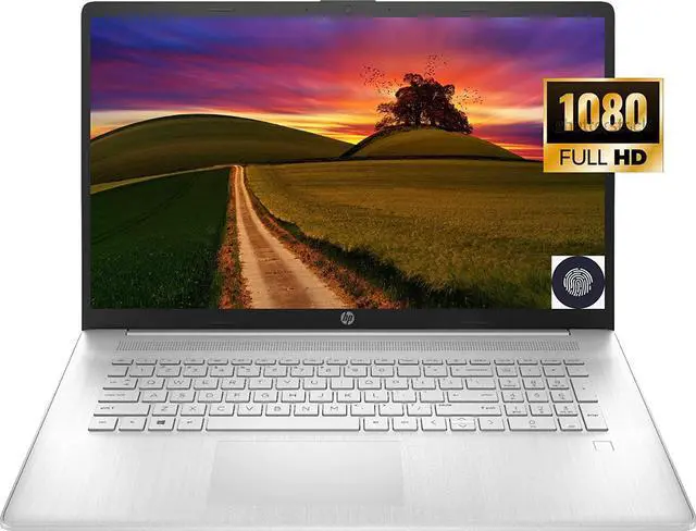 Main image of New HP Business Laptop 17.3" Full HD IPS AMD Radeon graphics AMD Ryzen 5 5500U 16GB RAM 512GB SSD Fingerprint Reader Wi-Fi 5 + Bluetooth 4.2 Windows 11 Pro Silver