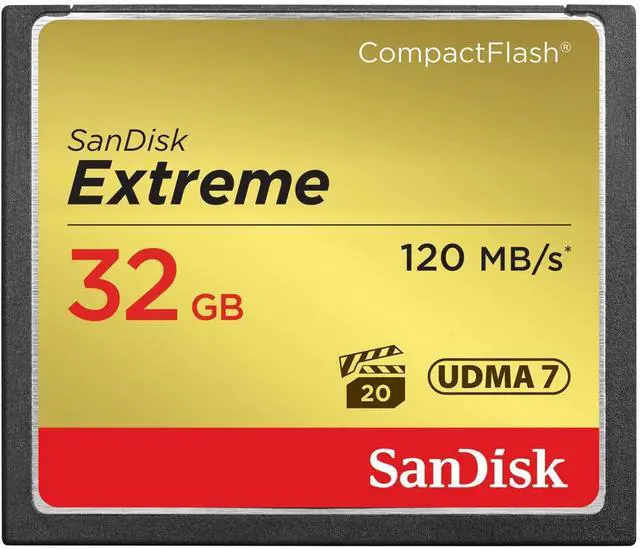 Alt view image 6 of 12 - SanDisk Extreme SDCFXSB-032G-G46 32GB CompactFlash Memory Card