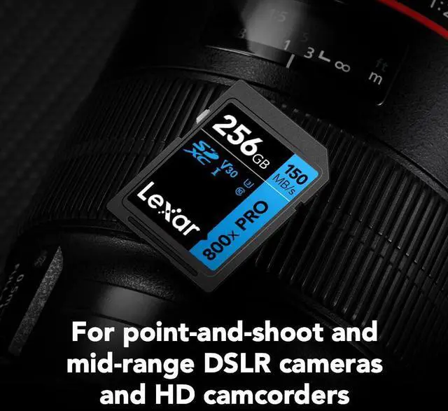 Alt view image 20 of 20 - Lexar High-Performance 800x PRO BLUE Series 256GB SDXC Memory Card Class 10 UHS-I V30 (LSD0800P256G-BNNNU)