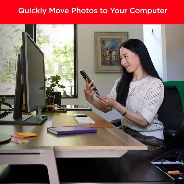 Alt view image 4 of 8 - SanDisk 512GB Phone Drive OTG USB Type-C & Type-A USB 3.2 Gen 1 read speeds up to 100MB/s [Black] Black 512GB