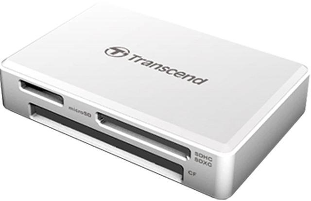 Alt view image 7 of 11 - Transcend RDF8 USB3.1 All-In-One Multi Card Reader White