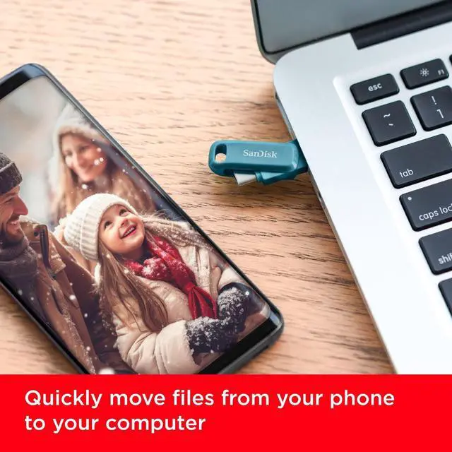 Alt view image 6 of 7 - SanDisk 512GB Ultra Dual Drive Go USB Type-C Flash Drive - Up to 400MB/s, Navagio Bay - SDDDC3-512G-G46NBB