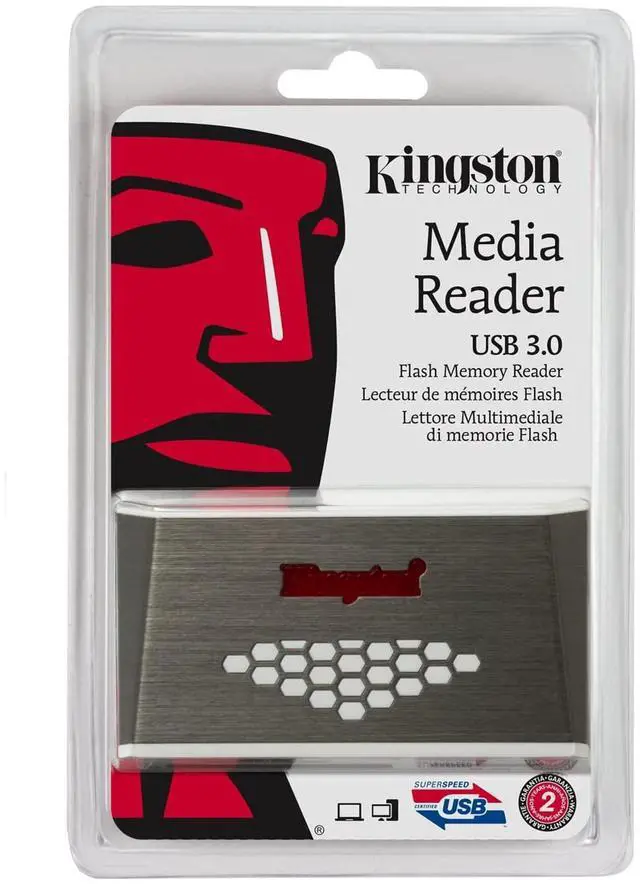 Alt view image 7 of 9 - Kingston Technology USB 3.0 Hi-Speed Memory Card Media Reader Writer #FCR-HS4