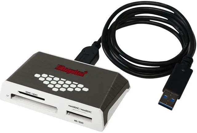 Alt view image 6 of 9 - Kingston Technology USB 3.0 Hi-Speed Memory Card Media Reader Writer #FCR-HS4