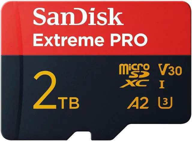 Alt view image 3 of 6 - Sandisk Micro SD Extreme Pro 200MB/s Flash Memory Card 2TB