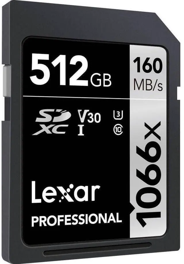 Alt view image 6 of 7 - Lexar Professional 1066x 512GB SDXC UHS-I Card Silver Series, Up to 160MB/s Read, for DSLR and Mirrorless Cameras