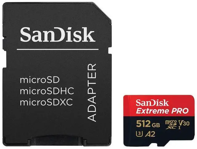 Alt view image 16 of 17 - SanDisk 512GB Extreme PRO A2 microSDXC Card UHS-I U3 V30 Read Speed up to 200MB/s for 4K UHD Video (SDSQXCD-512G-GN6MA)