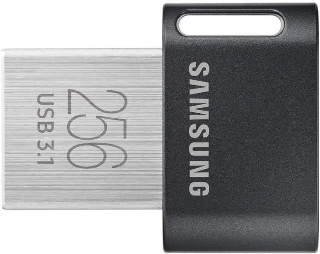 Alt view image 4 of 7 - Samsung MUF-256AB USB Flash Drive 256 GB USB Type-A 3.1 (3.1 Gen 1) Black, Stainless Steel USB Flash Drives (256 GB, USB Type-A, 3.1 (3.1 Gen 1), Swivel, 3 g, Black, Stainless Steel)